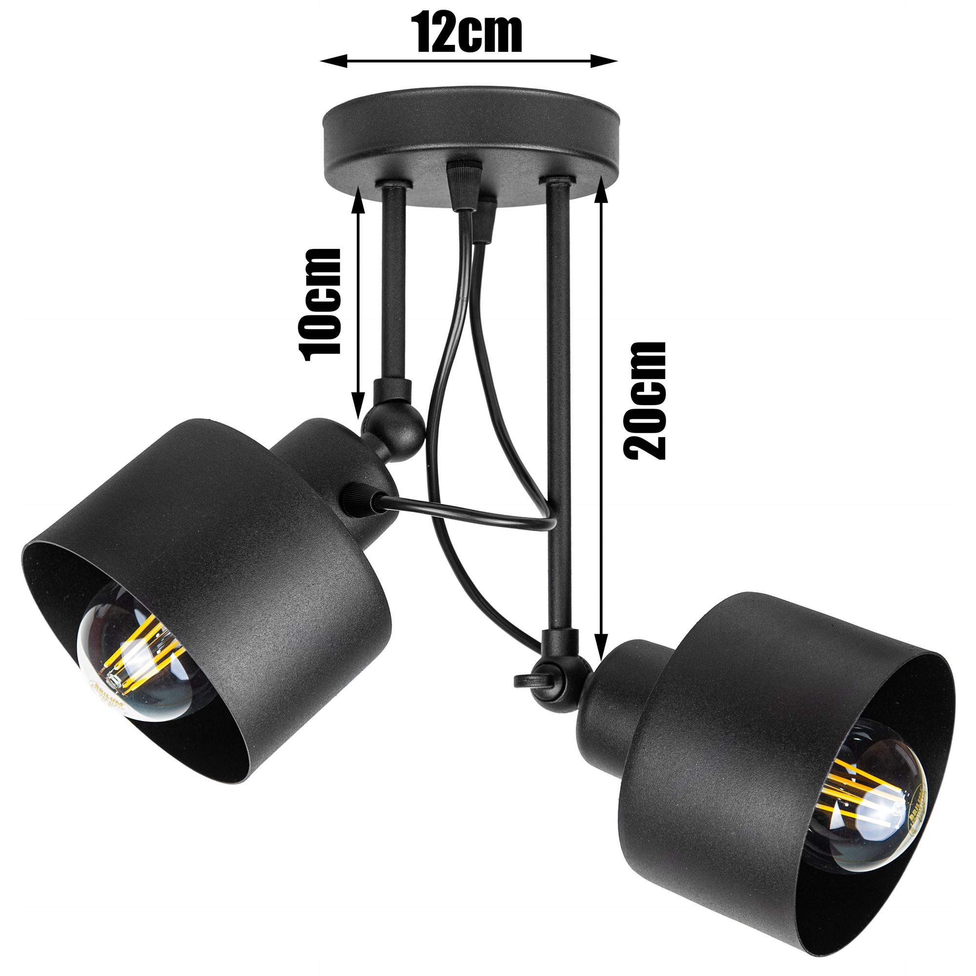 LAMPA SUFITOWA PLAFON ŻYRANDOL LOFT EDISON LED Kod producenta #054