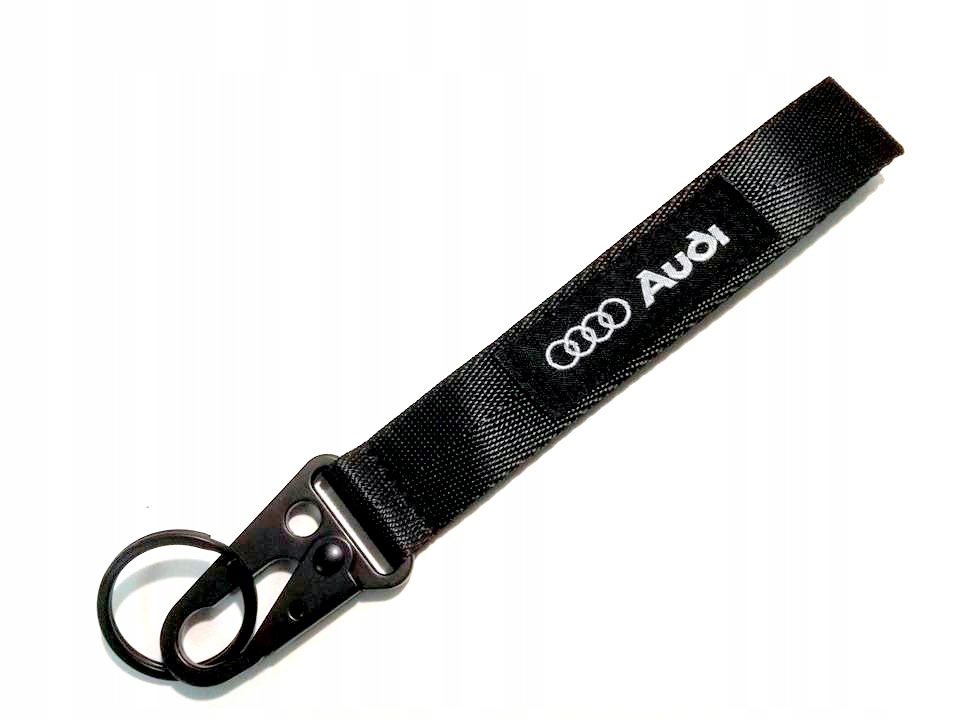 

Smycz do kluczy Audi czarna gruba