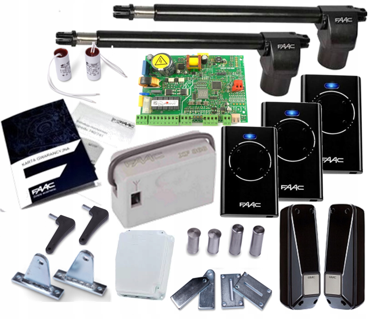 Zestaw napęd siłownik FAAC 414 LONG PILOTY 868MHz