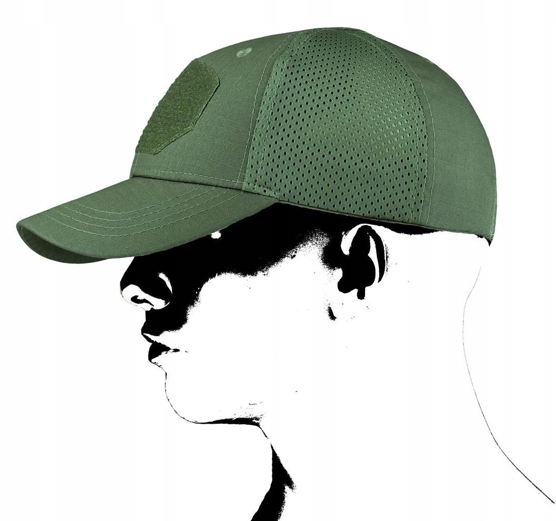 

Camo Czapka Wojskowa Baseball Mesh Zielona