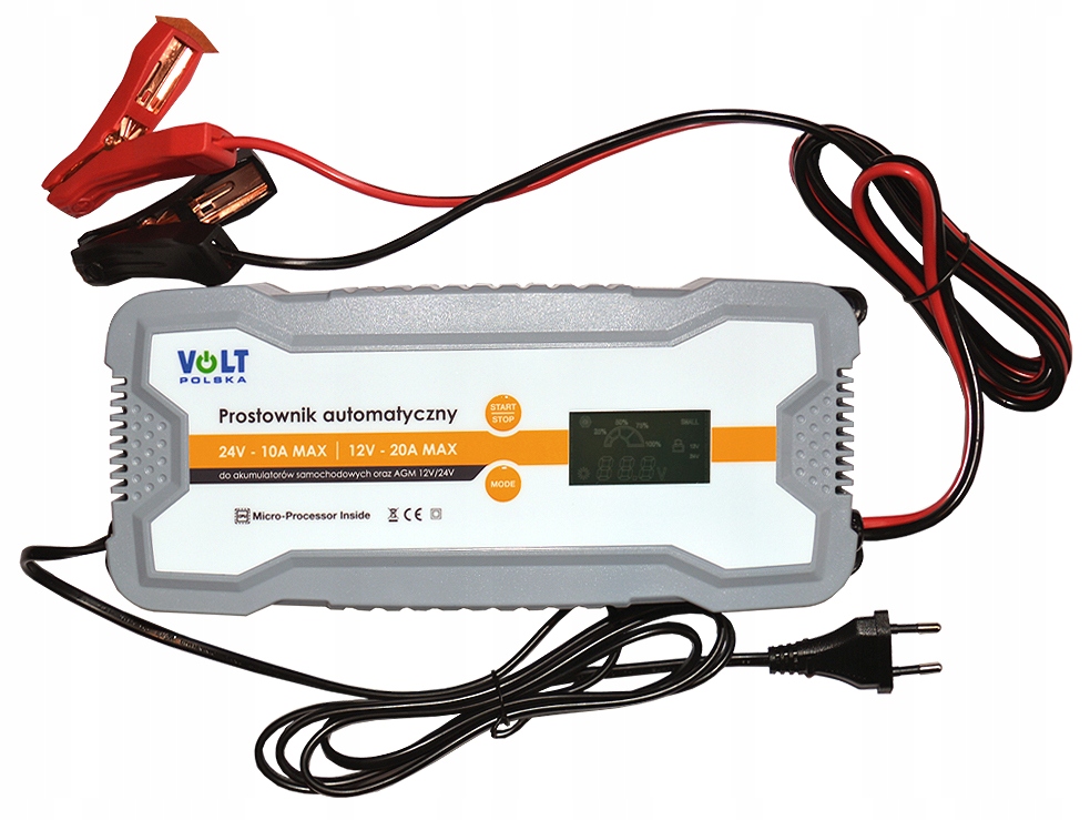 

Ładowarka Do Samochodów Volt 12/24V 20A Prostownik