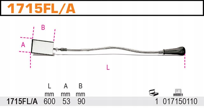 LUSTERKO INSPEKCYJNE GIETKIE 600MM BETA 1715FL A Mark Beta