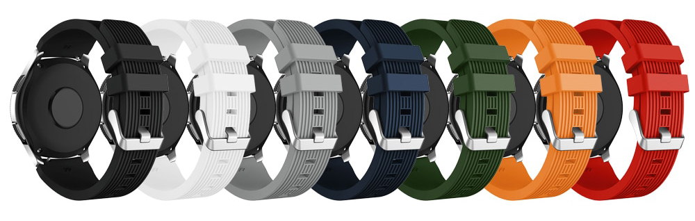 BŁĘKITNY PASEK SILIKONOWY SAMSUNG GEAR S3 + SZKŁO Dedykowana marka Samsung