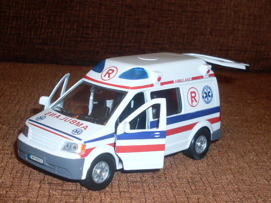 auto metalowe z dźwiękiem AMBULANS HKG004 — 11
