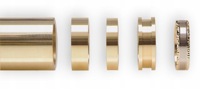 Złote Obrączki DIAMENTY PREMIUM MODEL OE-294Z Szerokość 6.5 mm