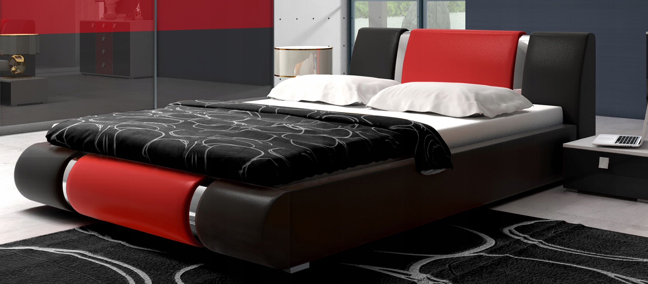 КРОВАТЬ ИЗ ЭКО КОЖИ С МАТРАСОМ 140Х200 ДОСТАВКА БЕСПЛАТНО