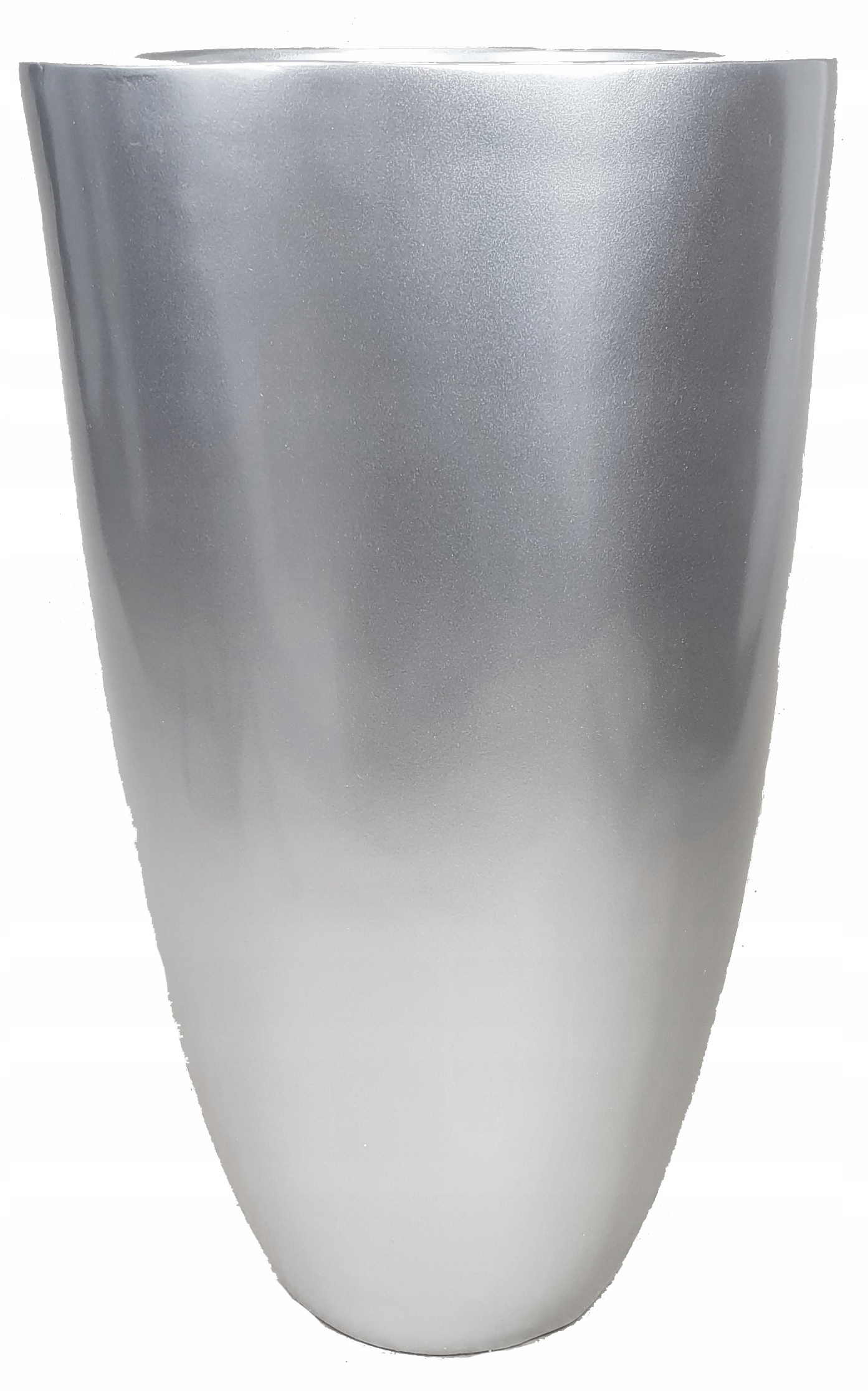 EKSKLUZYWNA SREBRNA DONICA POŁYSK wys 60 cm XL