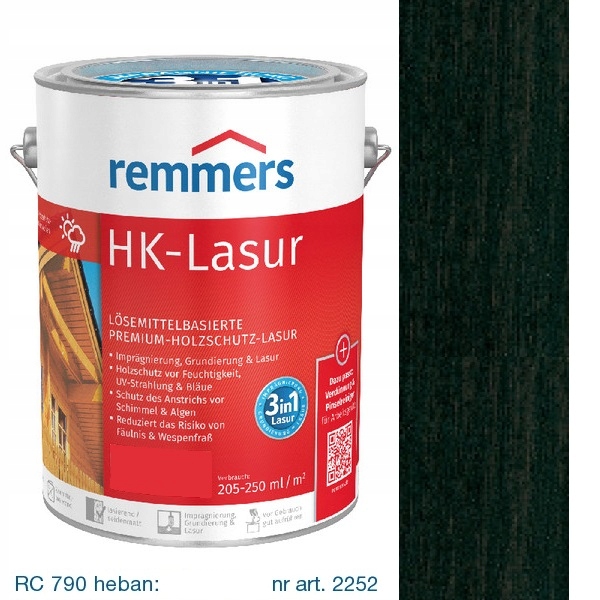 

HK-Lasur Lazura Premium Remmers 2,5l Heban