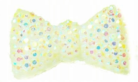 

Kokardki Diamenciki Spinki Małe Yorki Ecru Opal