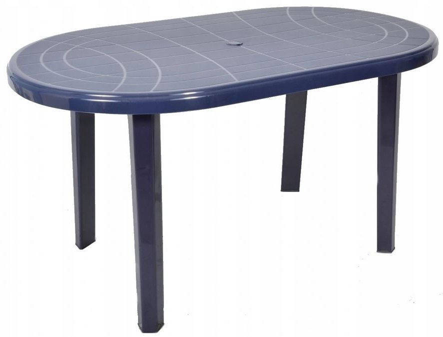 Navy oválny záhradný stôl 135x80 plast