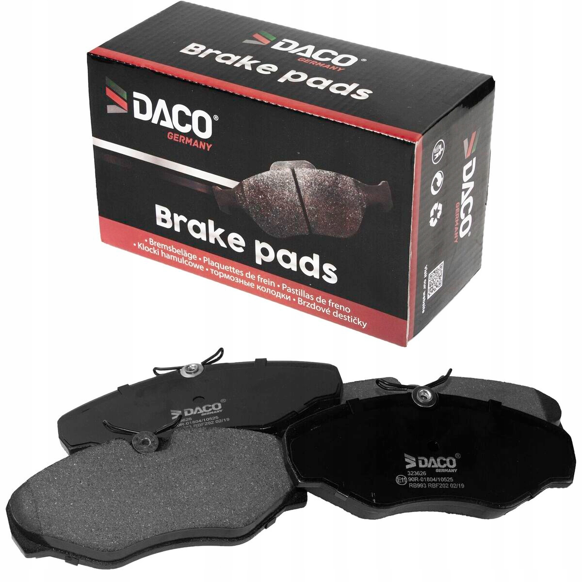 Klocki hamulcowe DACO PRZÓD Trafic II Vivaro A