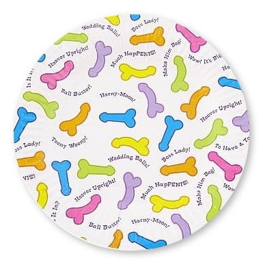 TALERZYKI PENISKI WACKI WIECZÓR PANIEŃSKI 6 SZTUK