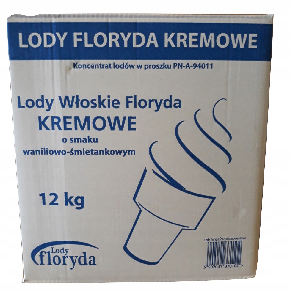 Lody Włoskie Kremowe w proszku (Soft) 12 kg