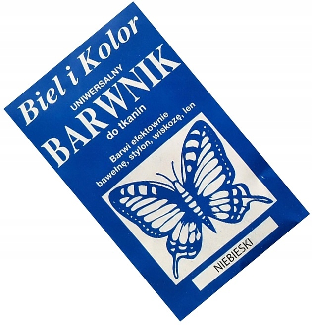 

Barwnik do Tkanin Bawełny Lnu Stylonu Niebieski