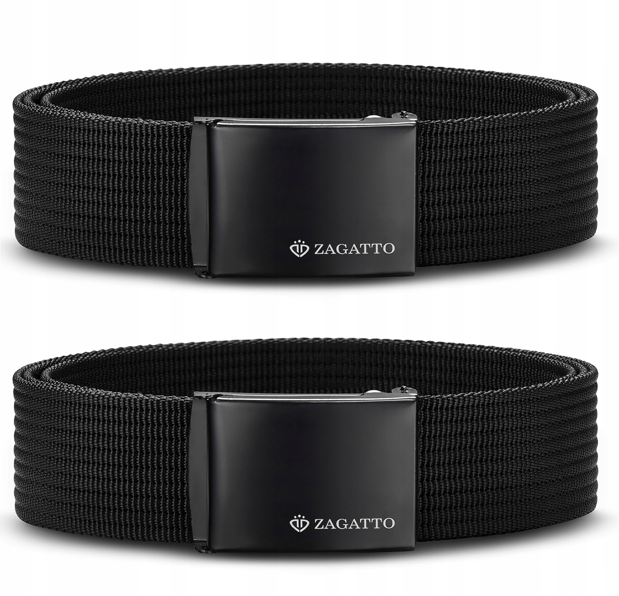 ZAGATTO Zestaw 2x pasek męski parciany pas 2 w 1 Płeć uniseks