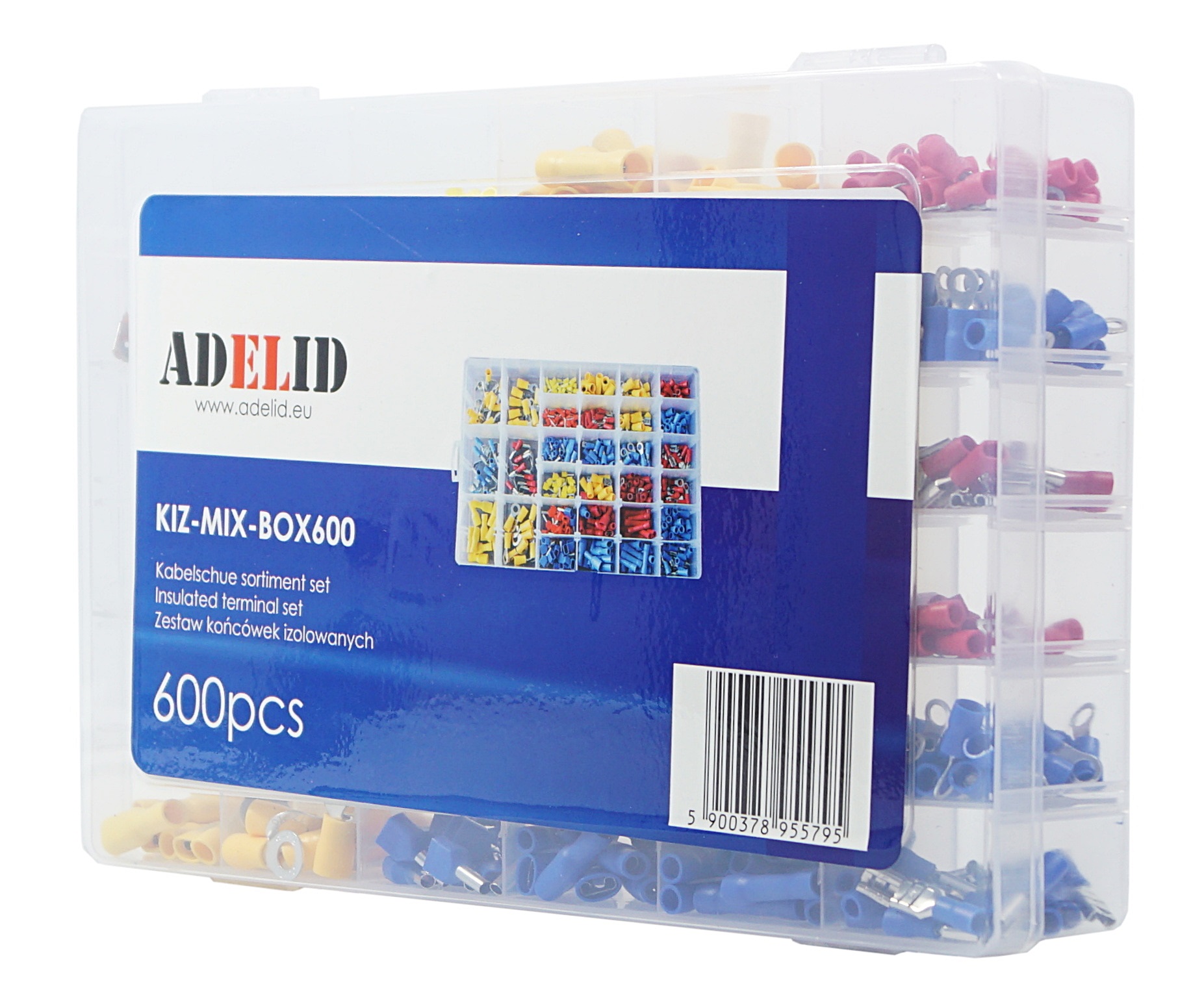 

Zestaw Konektorów Końcówek Kablowych 600SZT.