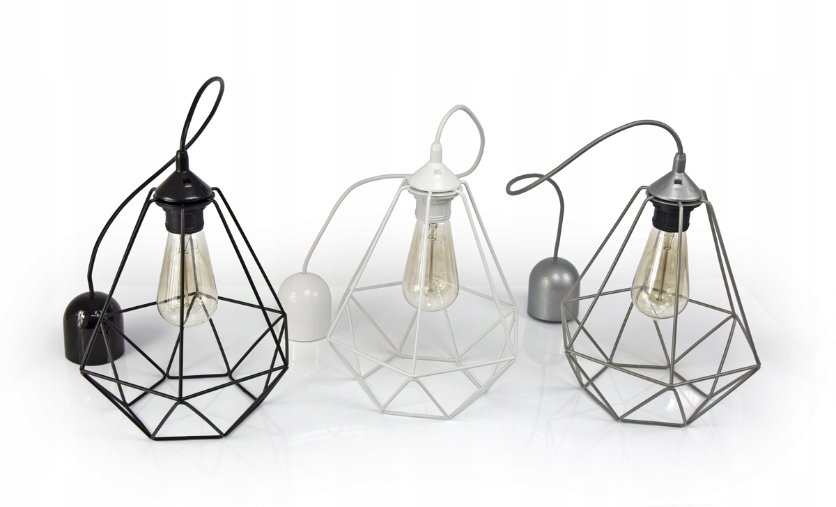 LAMPA SUFITOWA WISZĄCA W STYLU LOFT E27 Z DRUTU Kod producenta 802-Z1