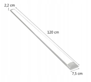 LAMPA LED 120cm NATYNKOWA OPRAWA ŚWIETLÓWKA 5 SZT Szerokość 120 cm