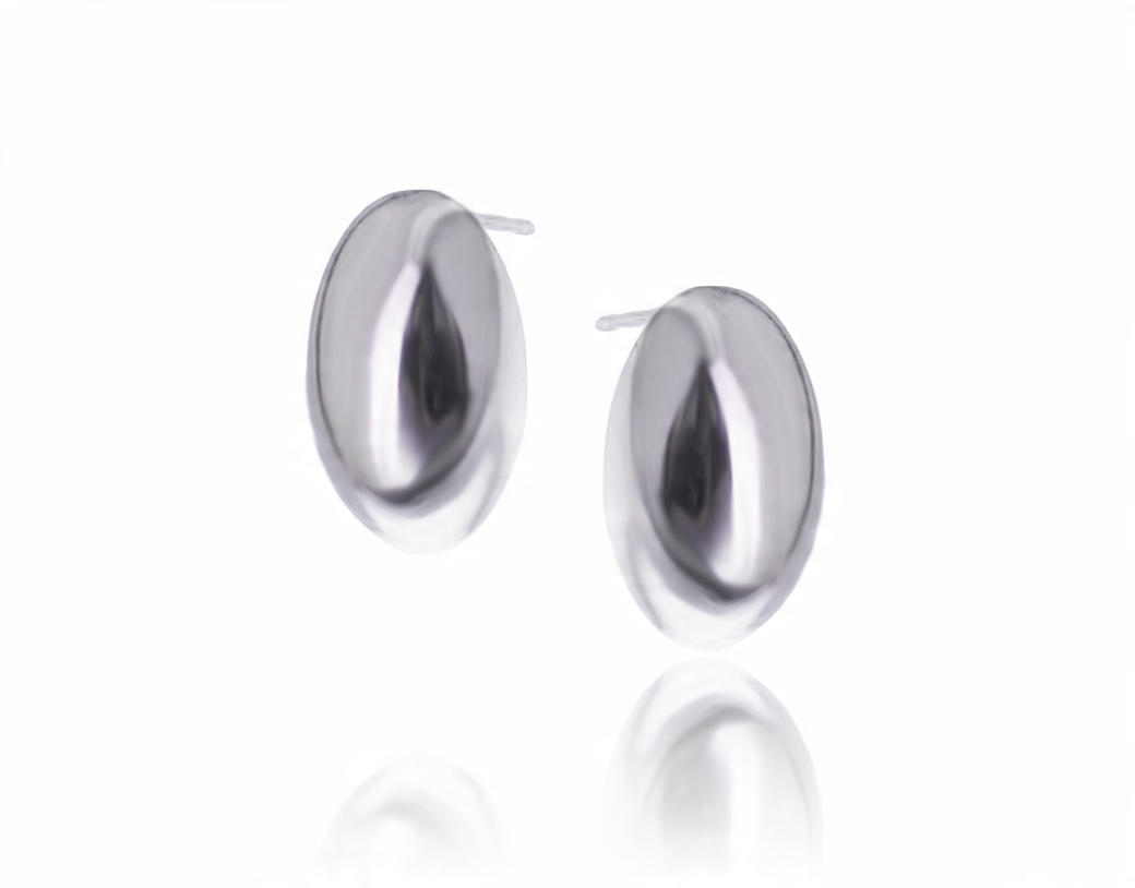 

Srebrne Kolczyki Owalne Eleganckie Srebro 925 15mm
