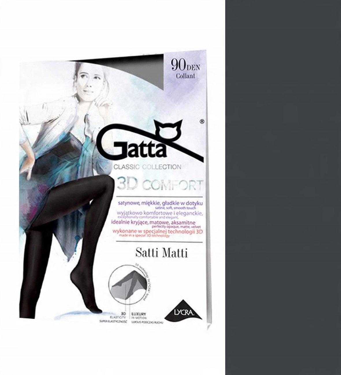 

Rajstopy Gatta Satti Matti 90 Den 4/L Garfitowe