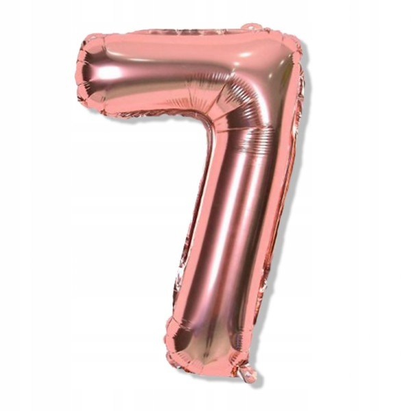 

Balon Cyfra 7 złoto Rose Gold 40 cm