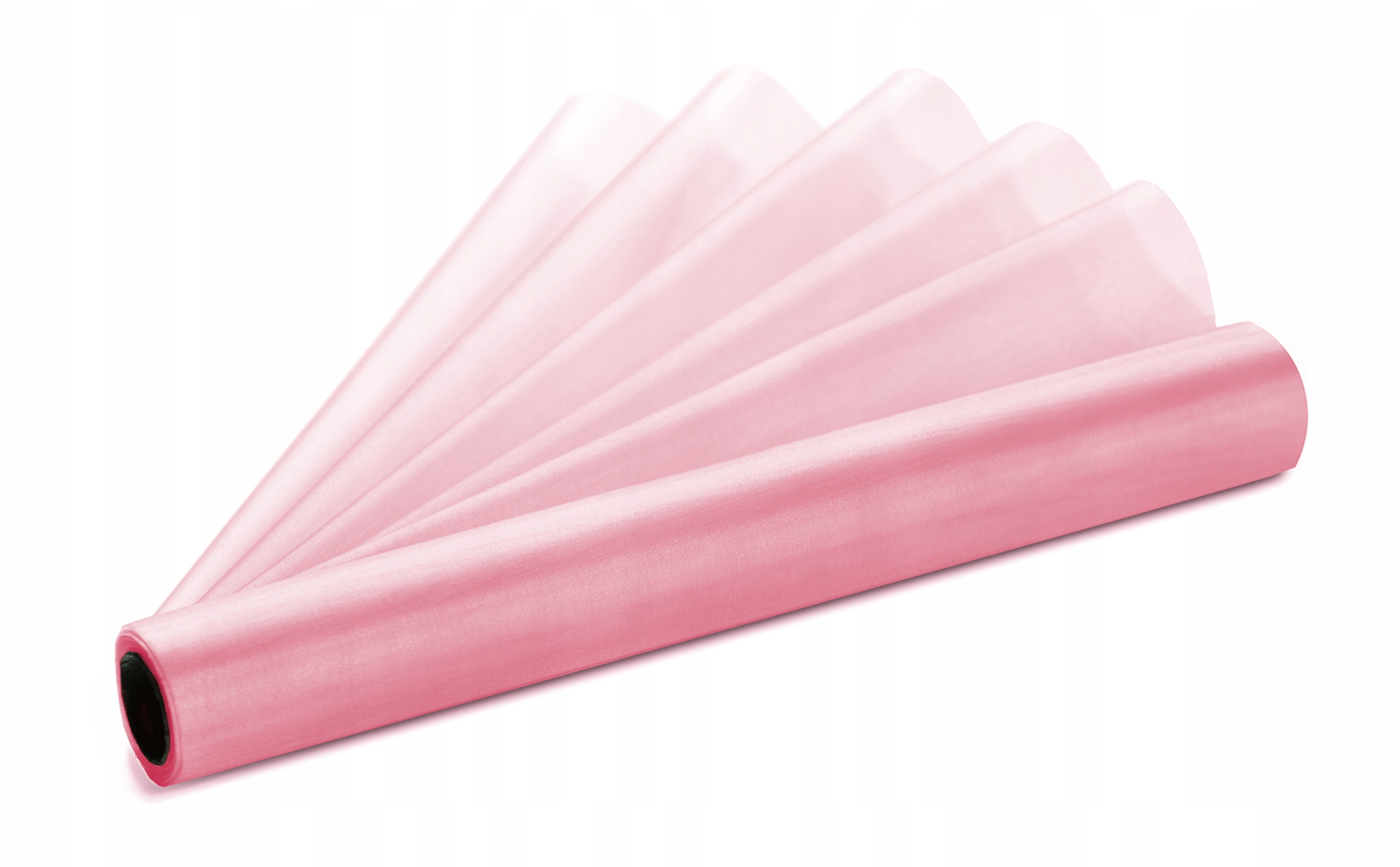 

Organza organtyna gładka 36cm 9m Róż Jasny