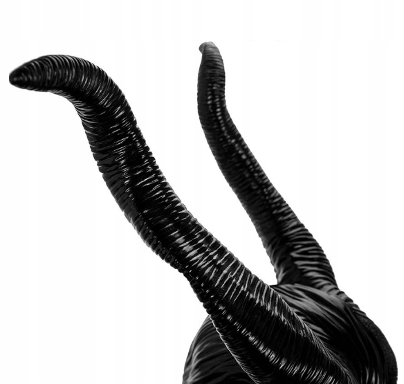 CZAROWNICA MALEFICENT MASKA HALOWEN ROGI DIABOLINA Kolor dominujący czarny