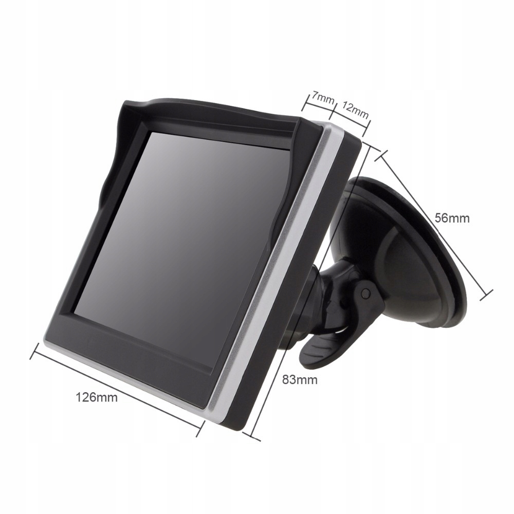 Zestaw Monitor 5 kamera cofania optyka Sony Weight with packaging 0 3 kg