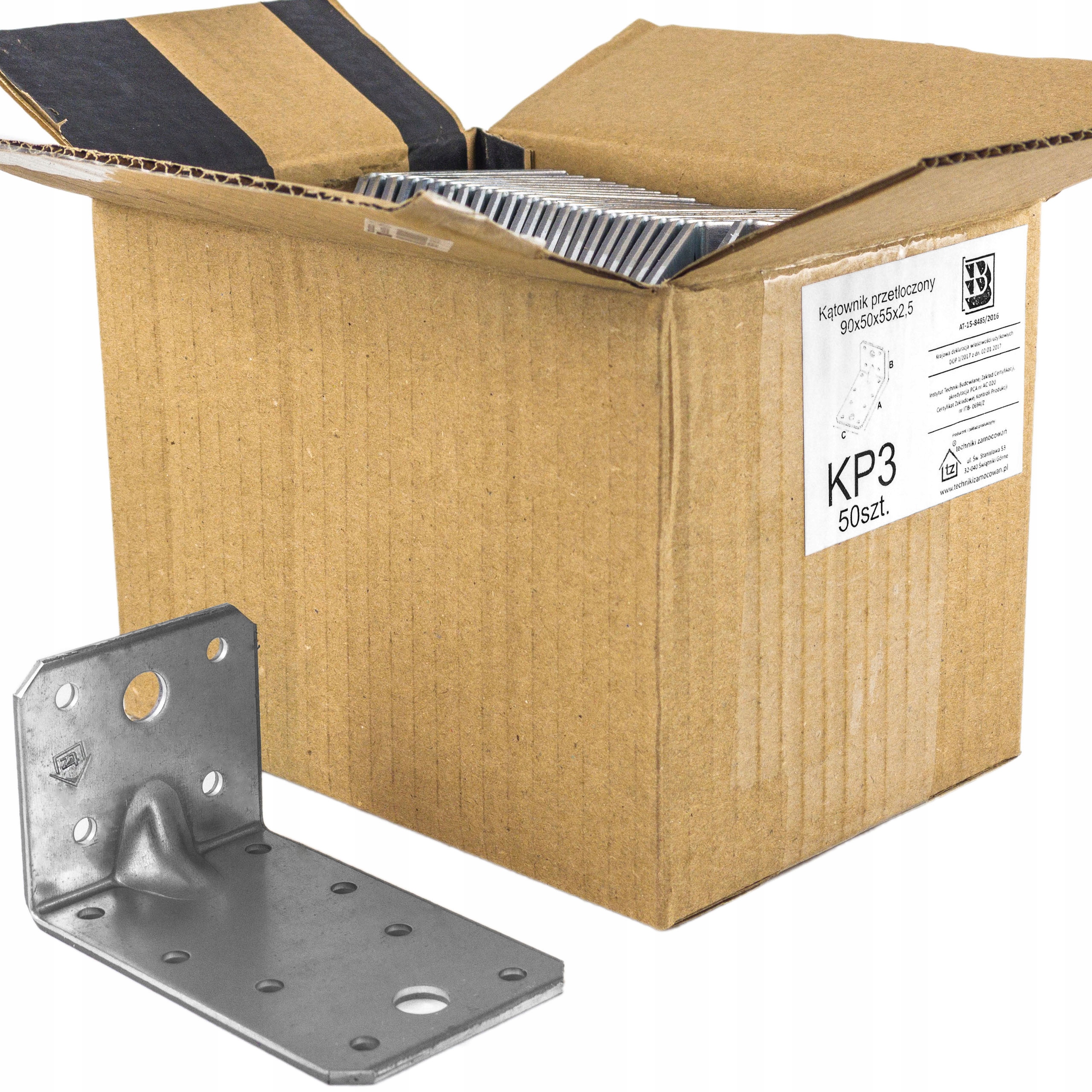 

Łącznik Kątownik Ciesielski 90x50x55x2,5mm 50 szt