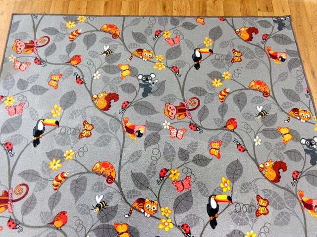 WYKŁADZINA DYWANOWA DYWAN MIASTO ULICE DLA DZIECI Informacje dodatkowe możliwość użycia przy ogrzewaniu podłogowym