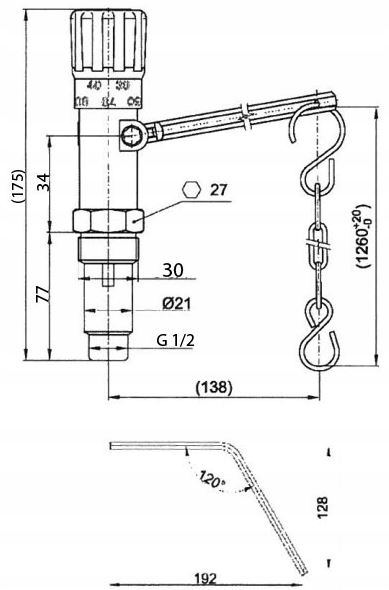 MIARKOWNIK CIĄGU DO PIECA 1/2 REGULUS RT4 ORYGINAŁ Marka Regulus