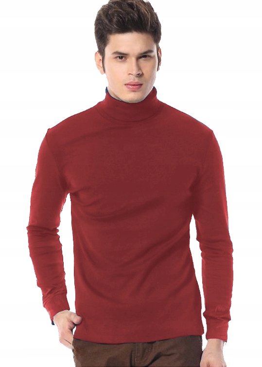 

Elegancki golf sweter męski Arek swetry XL burgund