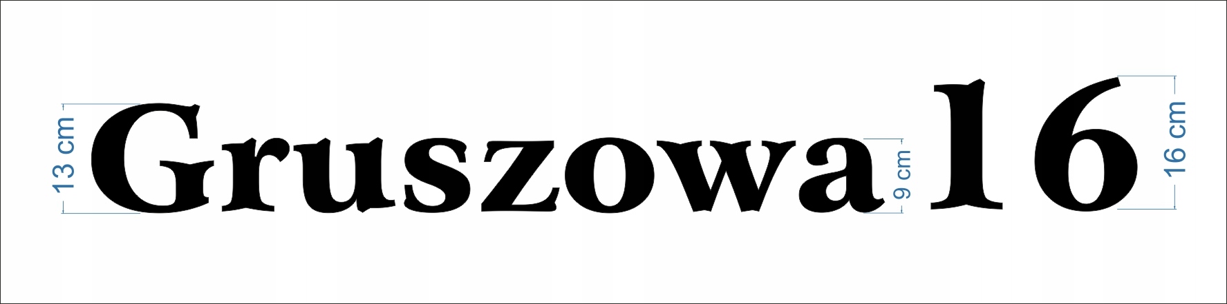 Literki / litery 3D ze styroduru, numer domu Marka inna