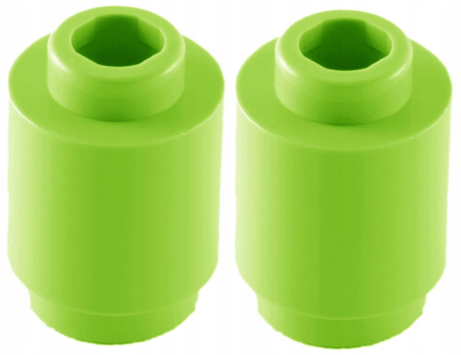 03882 LEGO 3062b brick 1x1 круглый лайм 2шт