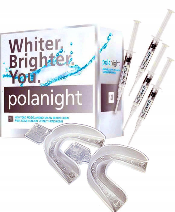 

Żel Do Wybielania Zębów Polanight 4*16% +2NAKŁADKI
