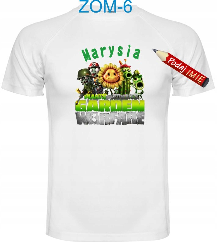 

Koszulka Plants vs Zombies imię 134 cm T-shirt