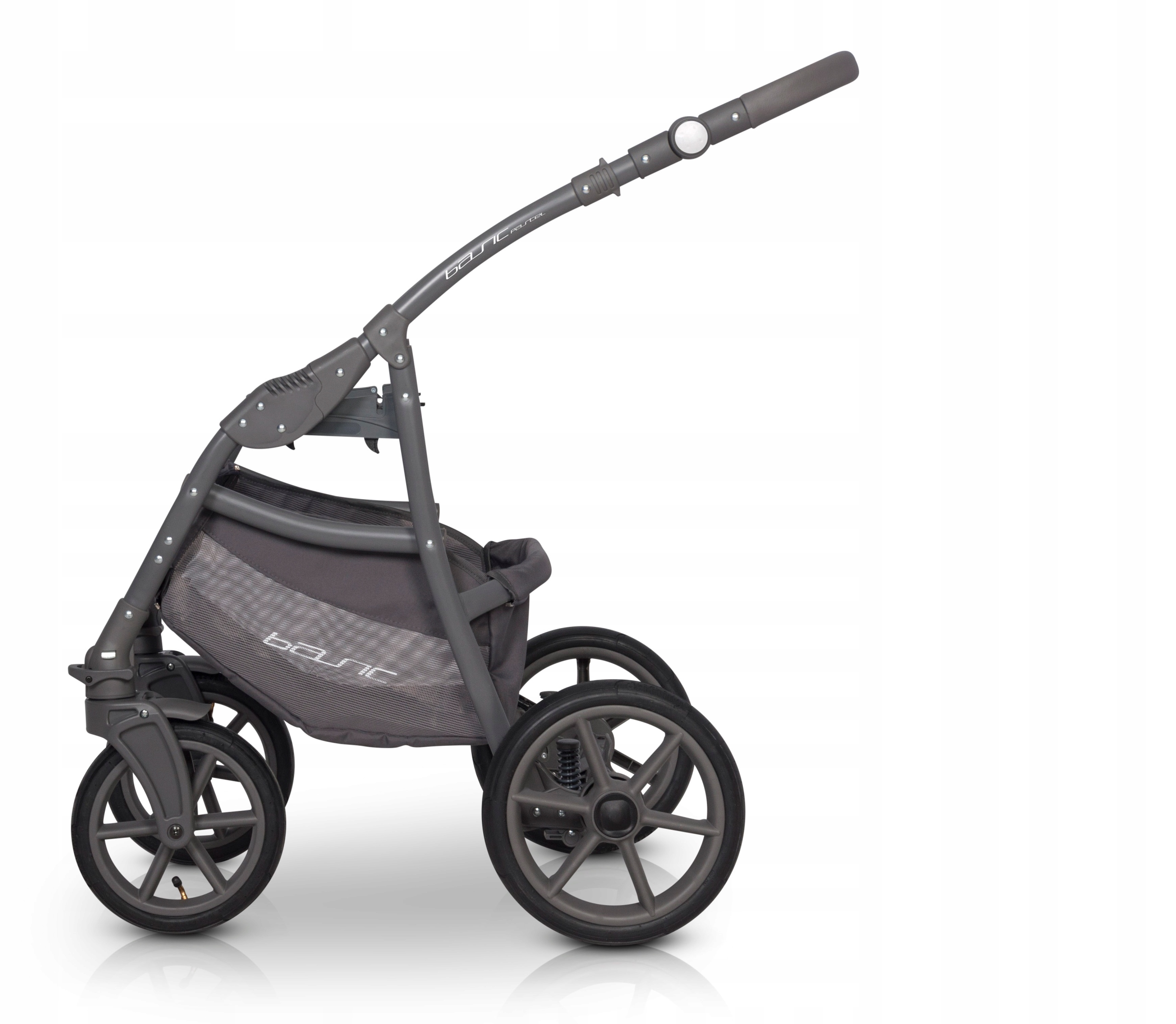 WÓZEK 3w1 WIELOFUNKCYJNY / Basic Pastel Pink Riko Model Basic Pastel