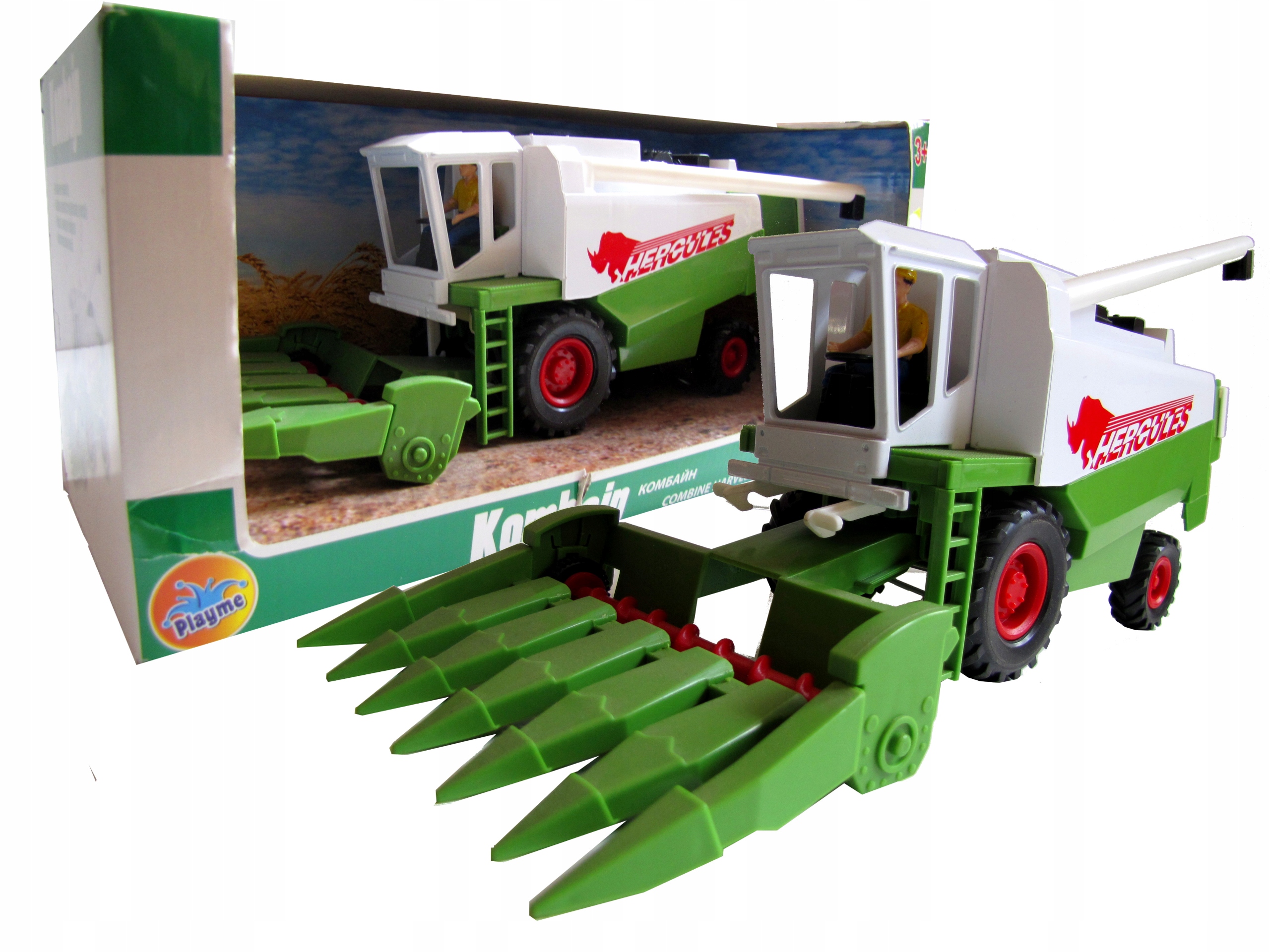 

Kombajn do zboża Zabawka farma auto Bizon prezent