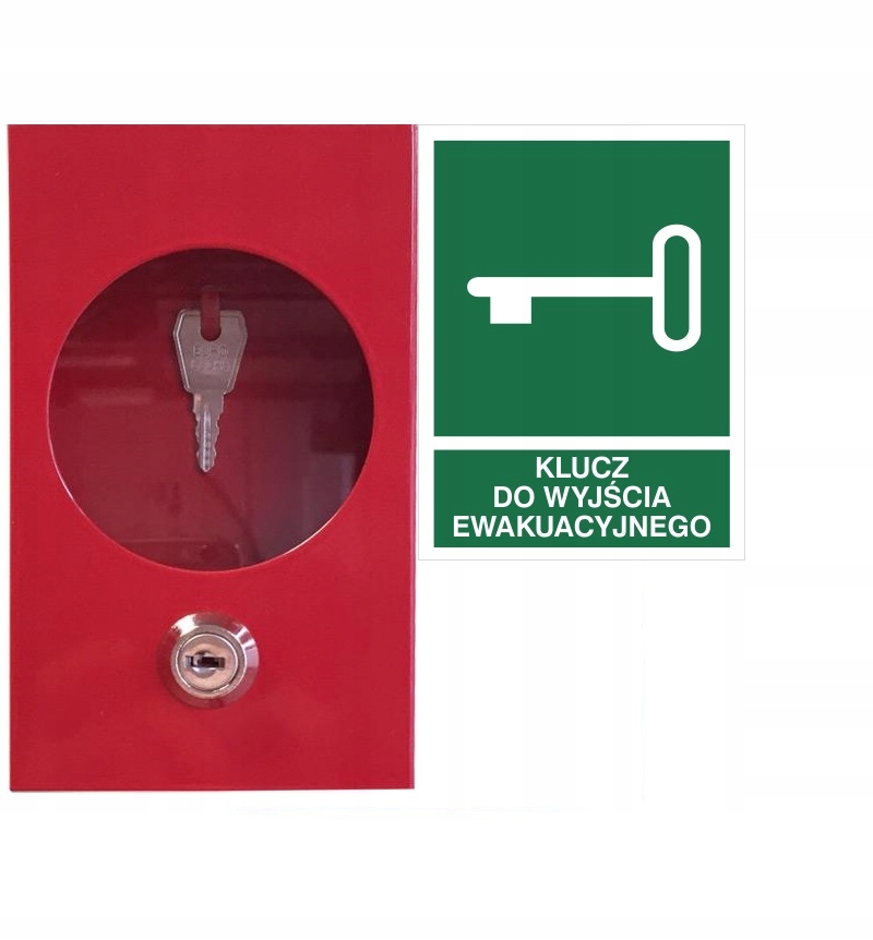 

Szafka Skrzynka Na Klucz Ewakuacyjny+znak Foto/pcv