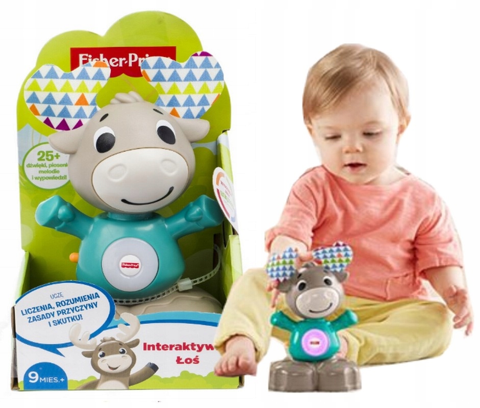 

Fisher Price Linkimals interaktywny łoś uczy j.pol