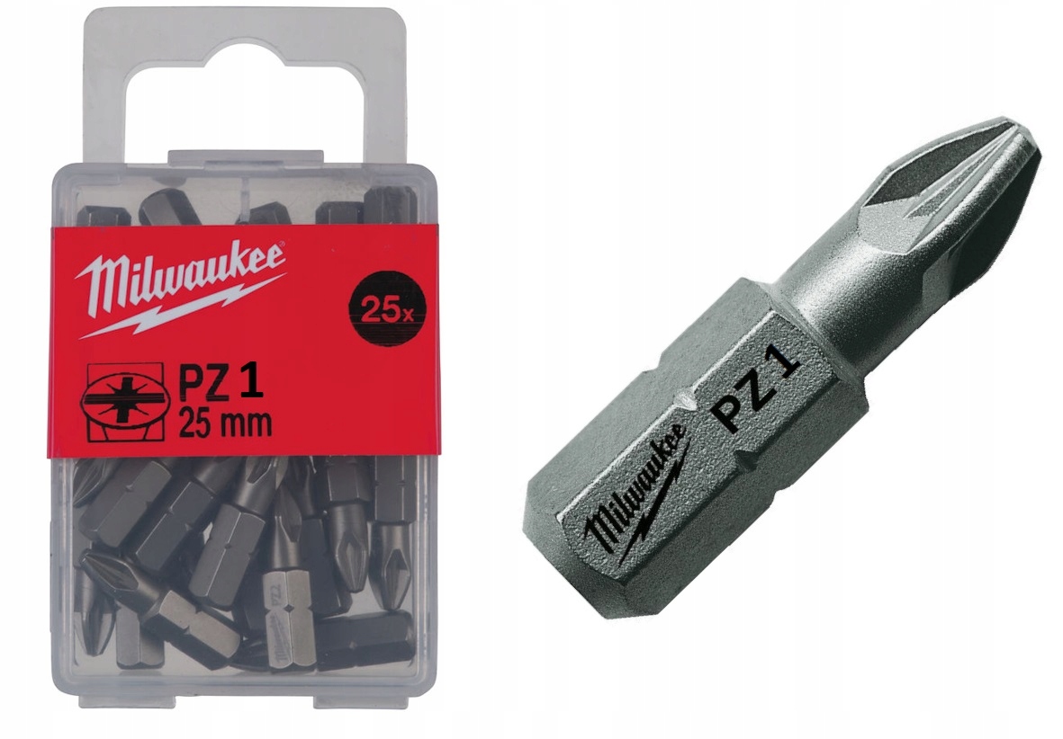 

Milwaukee Końcówka bit wkretarki PZ1x25mm 25szt