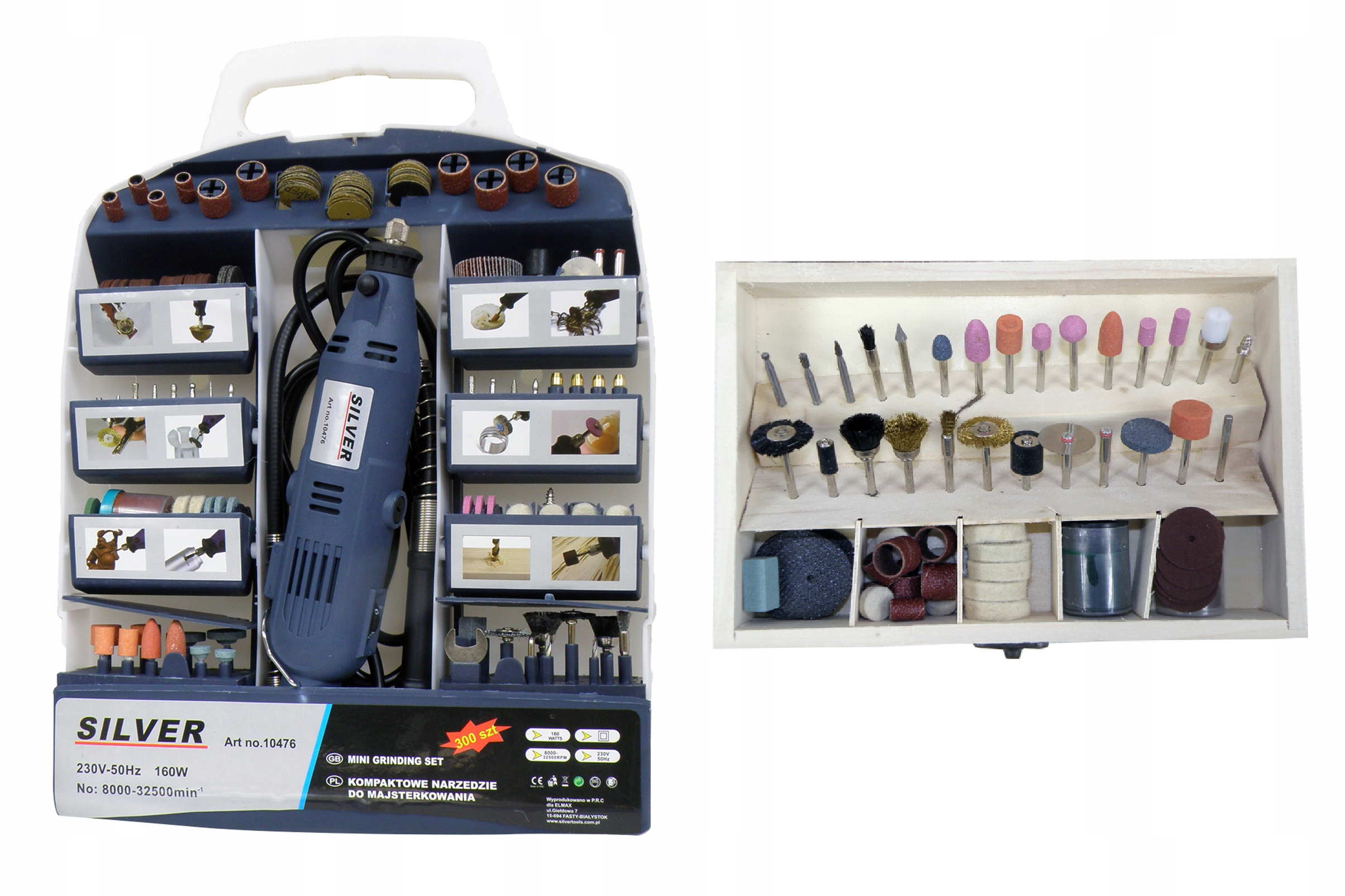 MINI SZLIFIERKA TRZPIENIOWA PROSTA ZESTAW 400 EL
