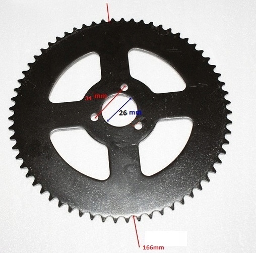 POCKET BIKE ZĘBATKA PRZÓD TYŁ ŁAŃCUCH 98 og. T8F Numer katalogowy części t8f