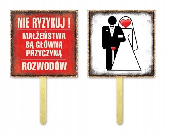 

Zabawne Tabliczki do Zdjęć ślub wesele 26 wzorów