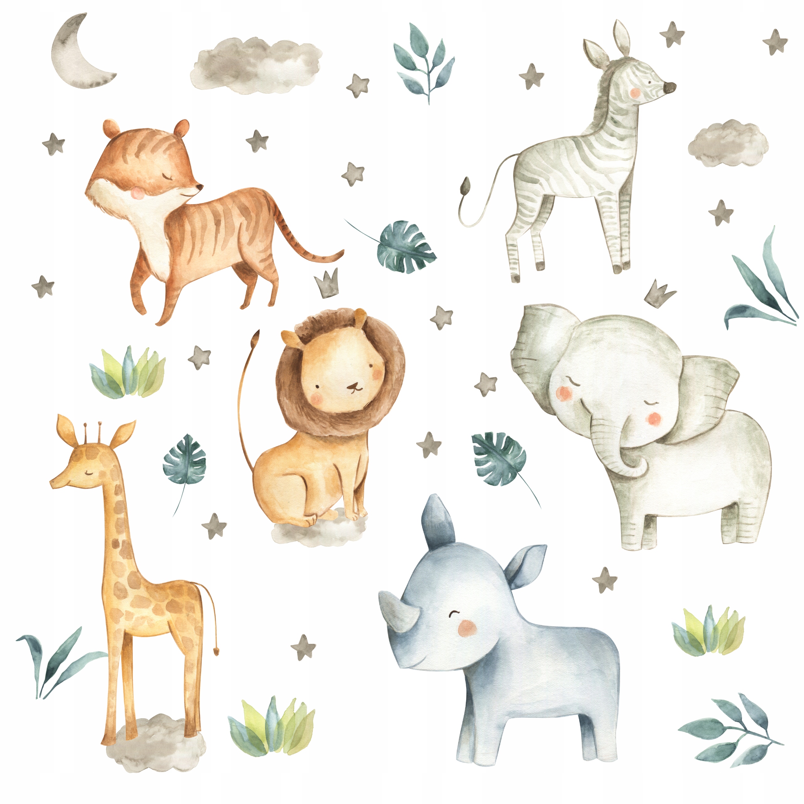 naklejki na ścianę SAFARI 50x100 cm