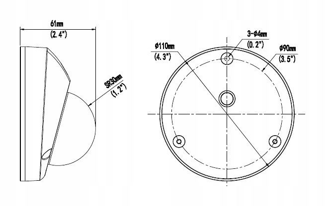 KAMERA IP BCS-P-224RWSAM-G, 4MPX, 2,8mm, mikrofon! Model BCS-P-224RWSAM-G