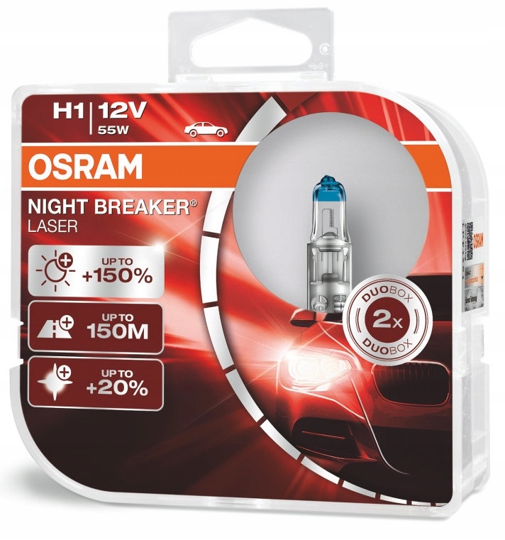 

Żarówki H1 Osram Night Breaker Laser Plus 150%