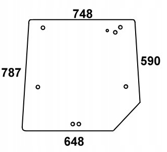 szyba tylna górna do Massey Ferguson 4200 4300
