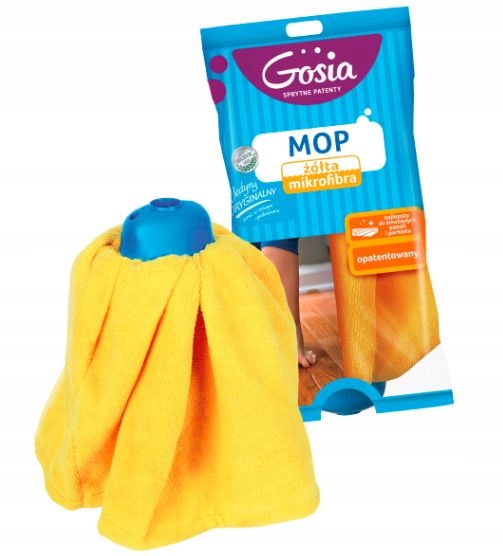 

Mop Gosia Mikrofibra Zapas Z Gąbką Szorującą Żółty