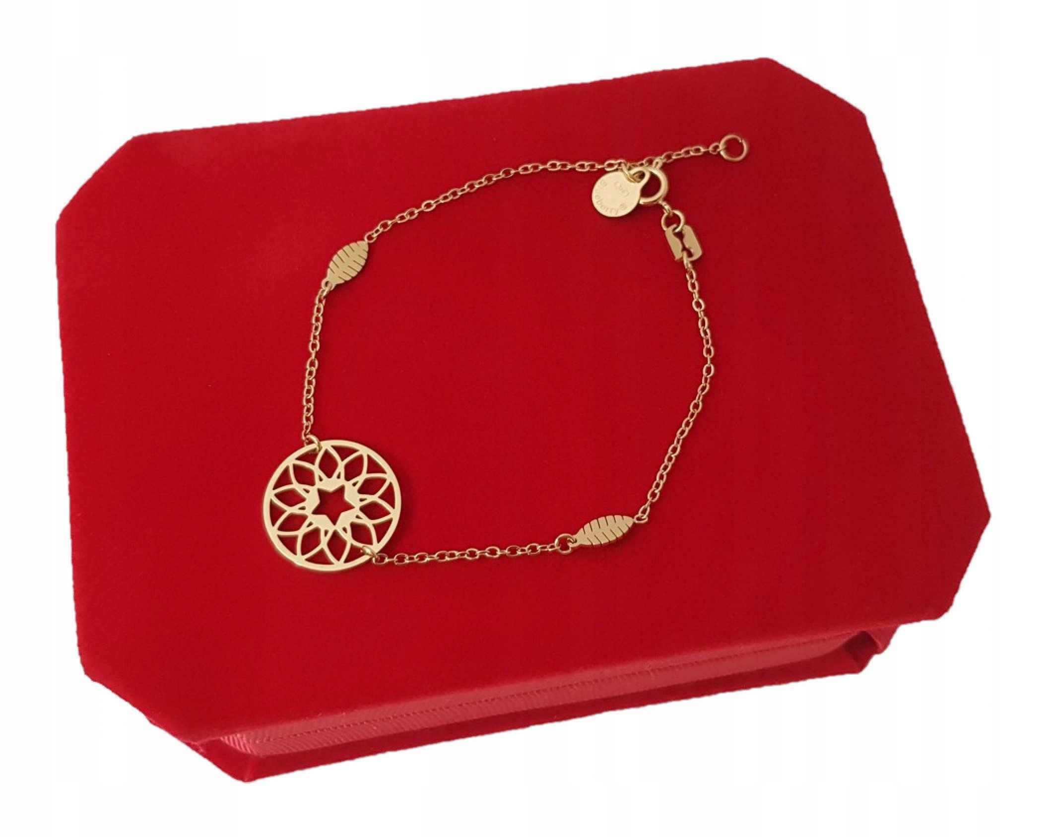 

182b Złota Bransoletka celebrytka Blueberry